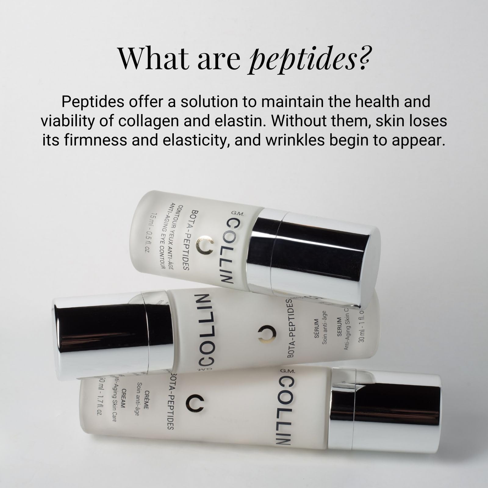 G.M. COLLIN Bota-Peptides Serum | Anti-Aging Face Serum with Plumping Peptides for the Appearance of Fine Lines and Wrinkles