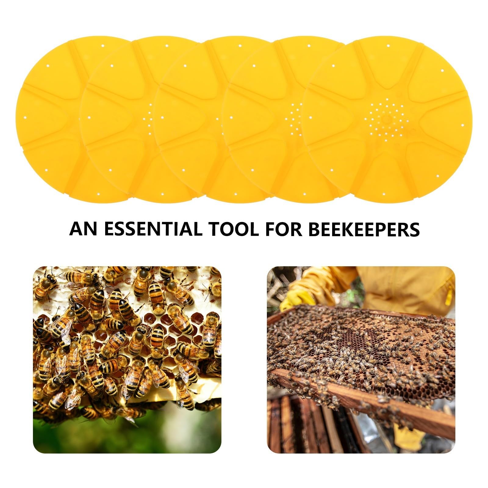 Bienenflucht Scheiben 5 Stück Kunststoff 8 Wege für Imkereiausrüstung Bienenstock Honigernte und Bienentransfer