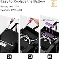 Vista 3 de Porch Lights Outdoor Dusk to Dawn Motion Sensor Solar Wall Lantern Separate Panel & Battery Replaceable Exterior Waterproof Wall Sconce Lighting