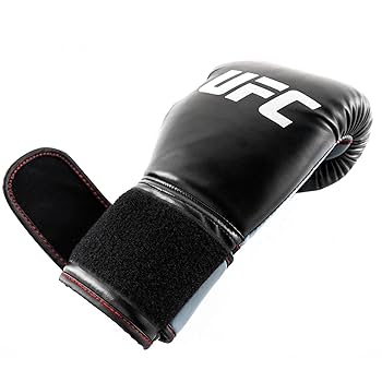 Amazon | UFC ボクシンググローブ ブラック/ホワイト 8oz 通気性