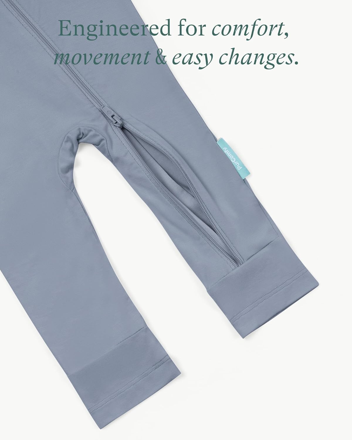 PurComfy Baby Long Sleeve Romper Jumpsuit, Premium Soft Rayon One Piece Pajamas Boy Girl 2-Way Zipper Coverall Sleeper - Image 7