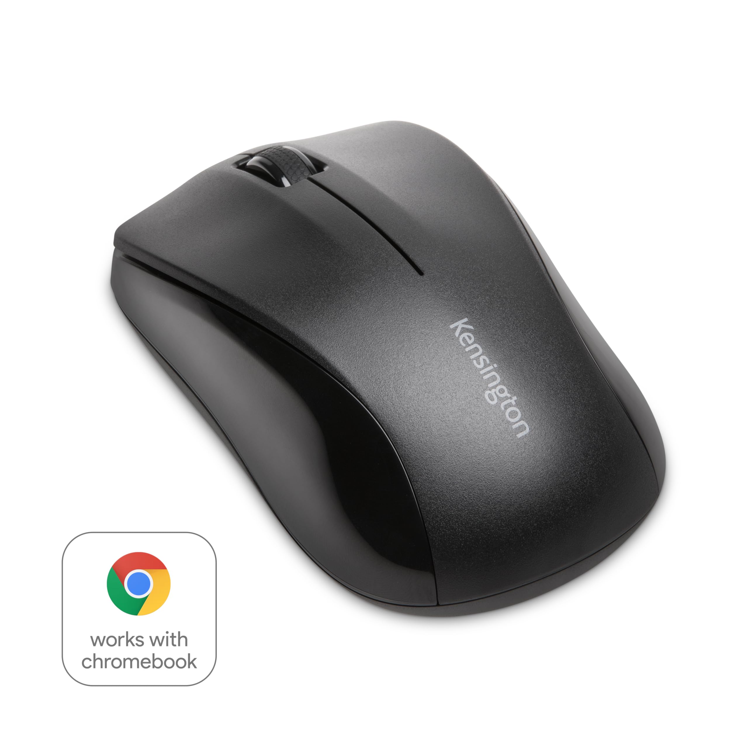 Kensington Silent Mouse-for-Life Kabellose USB-Maus, 3,8 x 6,1 x 10,9 cm, Schwarz