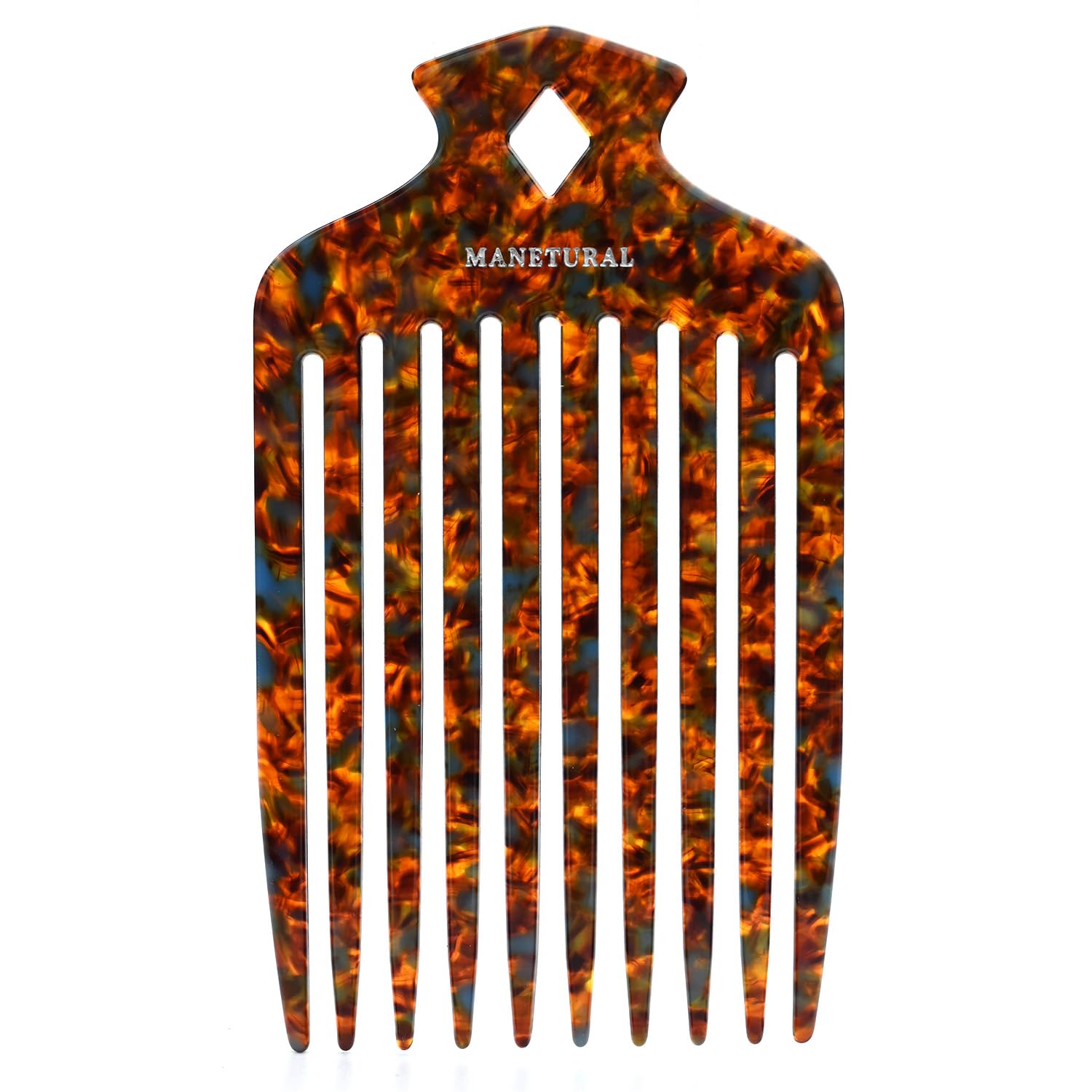 15N – Peine de pelo afro profesional para una definición definitiva de rizos, ideal para hombres, mujeres y niños, peine de dientes largos de