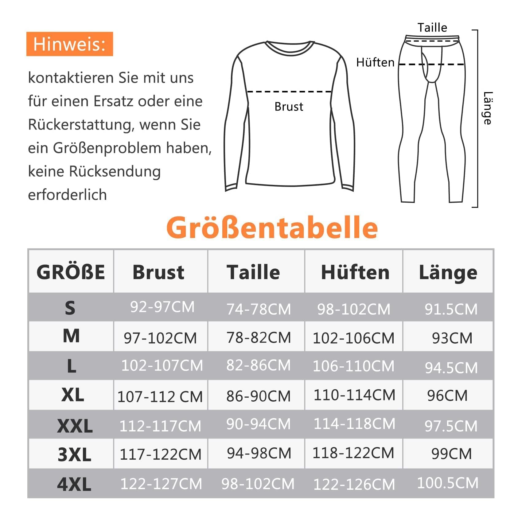 SIMIYA Conjunto de ropa interior térmica para hombre, ropa interior cálida con forro polar, parte superior e inferior ultraligeras con abertura, manga larga, ropa interior funcional de cuello redondo