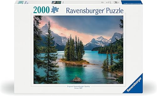 Miniatura 2 de Ravensburger - Spirit Island, Canadá - Rompecabezas de 2000 piezas - Con impresionantes montañas, agua viva, árboles de hoja perenne y más -