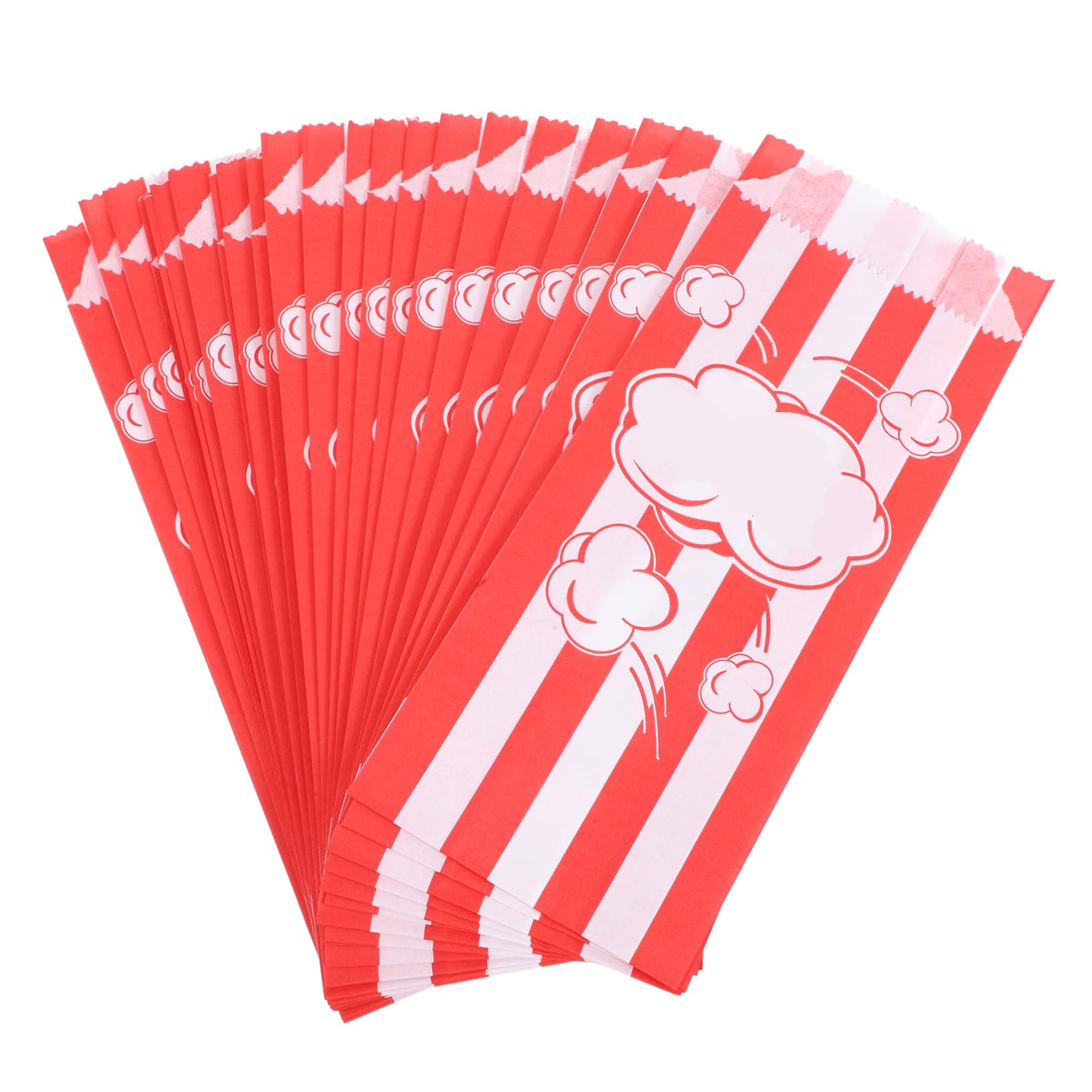 SOESFOUFU 30Pcs Popcorn Snack Bags Oil Resistant Decorative Popcorn Bags Individual Serving Bags for Parties Home Theaters and Cinemas for Year Celebrations and Events