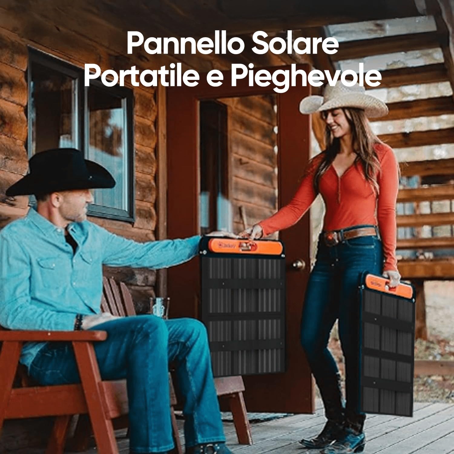 Jackery SolarSaga 100W Pannello Solare Portatile Bifacciale per Centrale Elettrica Explorer 240V2/500/1000V2, Caricabatterie Solare Pieghevole con Uscite USB-C/A per Campeggio, All'aperto e Camper