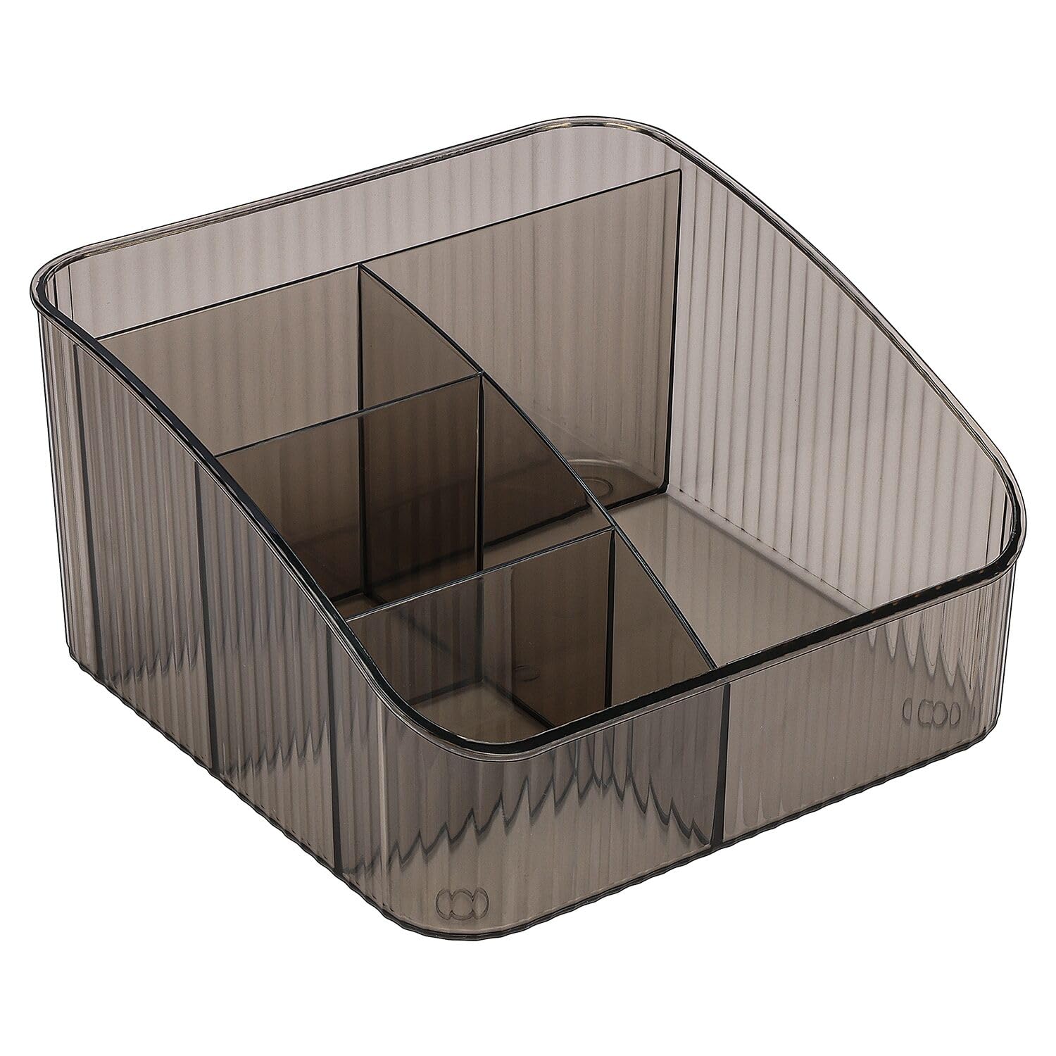 JessLab Makeup Organizer, PET Skincare Organizer with 5-Compartment Cosmetic Storage Makeup Organizer for Desk Wardrobe Bathroom Vanity Countertop,