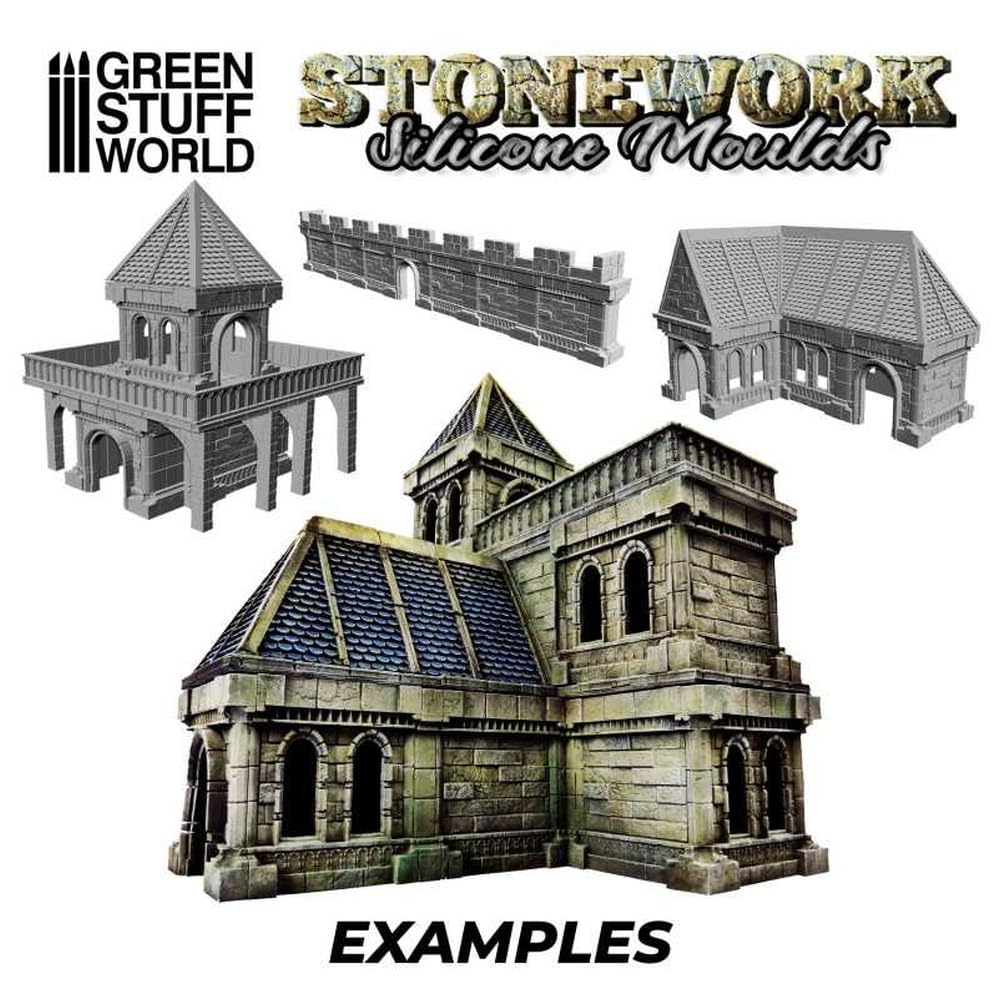Green Stuff World Stonework Silikonformen