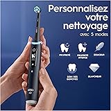 Oral-B Brosses à Dents Electriques iO 6 Duo, 4 Brossettes, Noire, Rose – 5 Modes de Brossage dont Blancheur et Soin des Gencives, Capteur de Pression, Batterie Rechargeable, Etui - 4