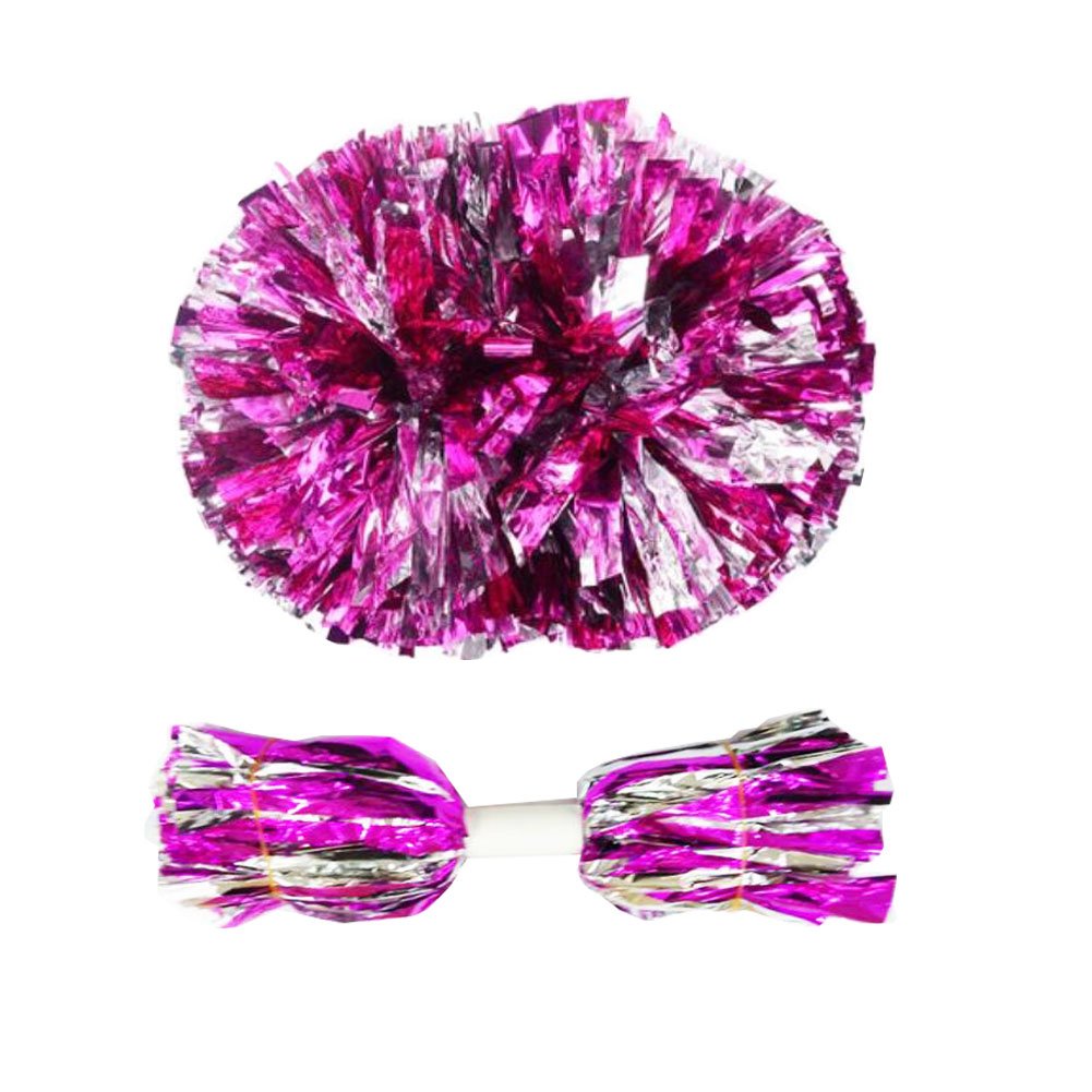 14.96 Inch Team Sports Cheerleading Poms Middle Handle Pompoms 2 PCS