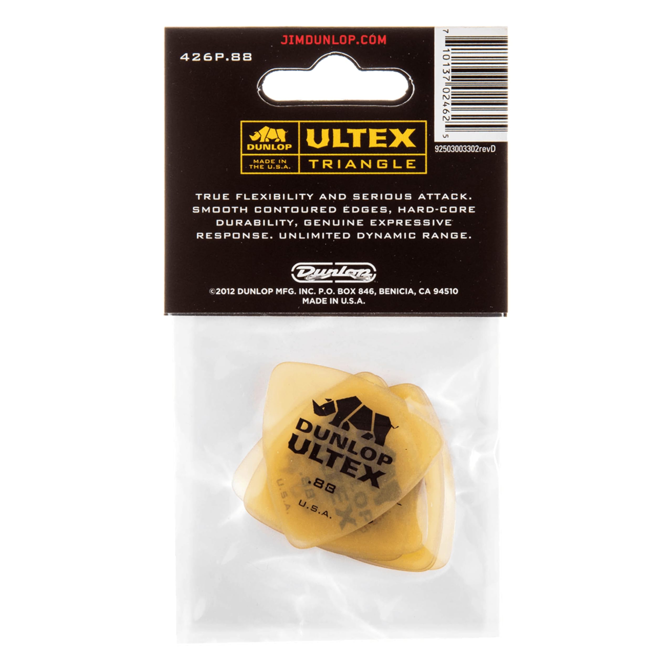 Dunlop Ultex Triangle Picks 0.88mm (6-Pack) - Zestaw kostek