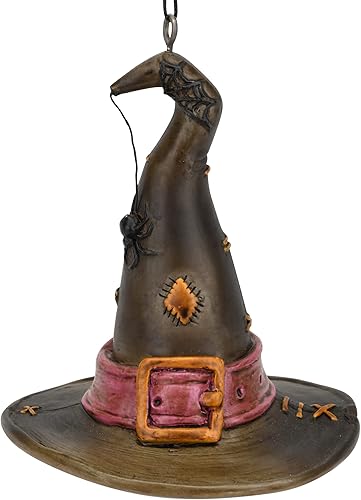 Tree Buddees Sombrero de bruja con adorno de araña para Halloween