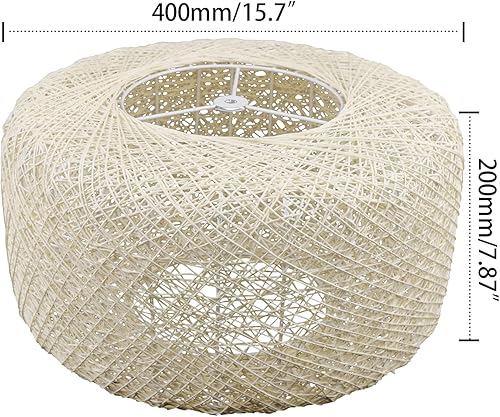 Miniatura 9 de Lámpara colgante de ratán tejida a mano, lámpara de ratán natural, lámpara colgante de mimbre, lámpara colgante de ratán, lámpara colgante ajustable