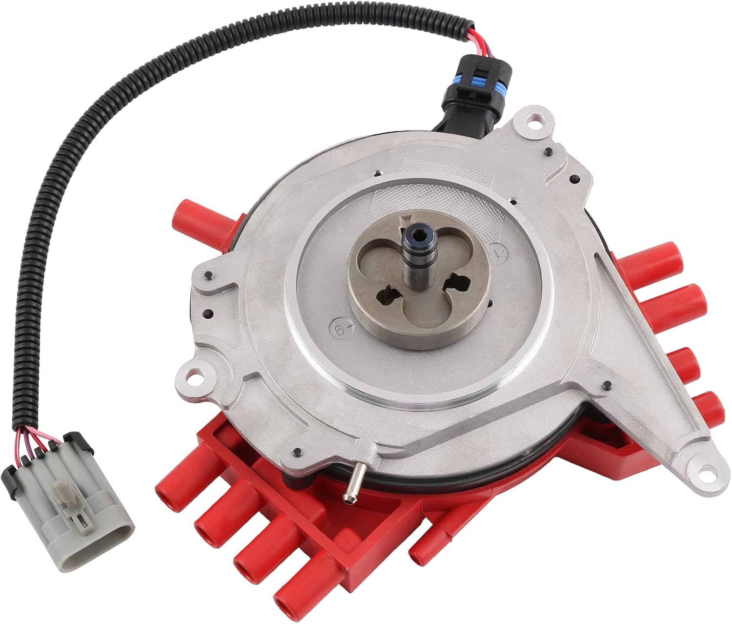 JDMSPEED Ignition Distributor 1104032 1103916 Replacement For Chevy Camaro/Caprice/Corvette/Impala SS, Replacement For Buick Roadmaster, Replaces 19212300 84-1833 with Cap and Rotor Wire Harness