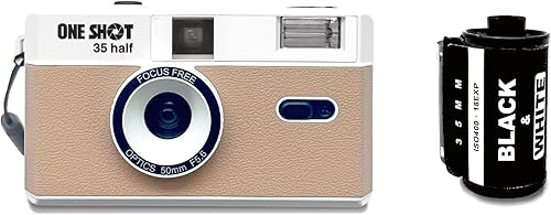 Miniatura 11 de 1 Shot Point and Shoot - Cámara de película de 35mm, cámara retro reutilizable de medio marco, flash integrado, incluye un rollo de película ASA/ISO