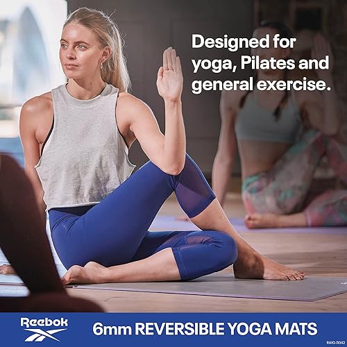 Miniatura 4 de Reebok - Alfombrilla de yoga de doble cara de 0.236 in