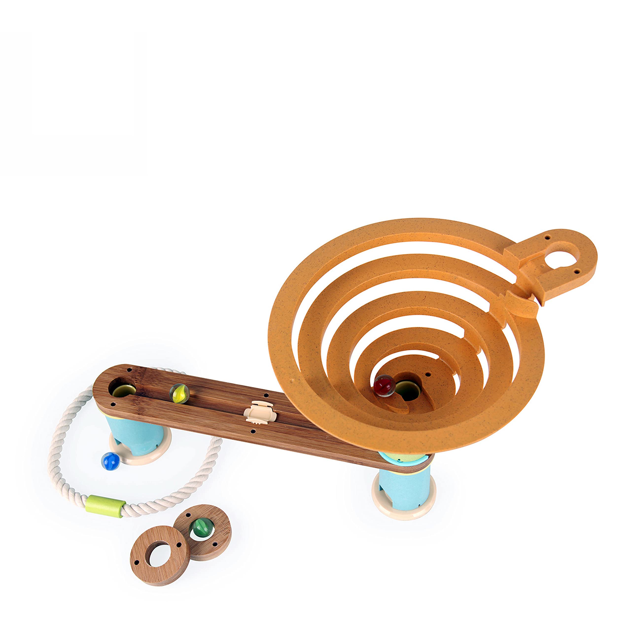 Udeas Bamboo Kugelbahn Build, Bambus-Zylinder und Murmelbahn, Holz  Kugelbahn, Labyrinth fr Kinder mit Murmeln, Holzspielzeug fr Kinder ab 4  Jahren: Amazon.de: Spielzeug