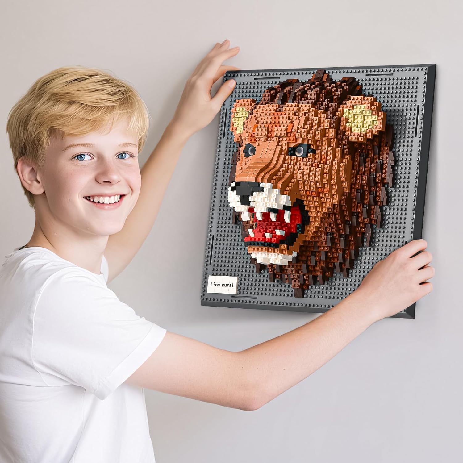 BNG Wall Art Lion Building Blocks Sets(1849PCS),A Wall Decor Set for Adults Who Love Creative Hobbies-Gift Toy for Adults - Image 6