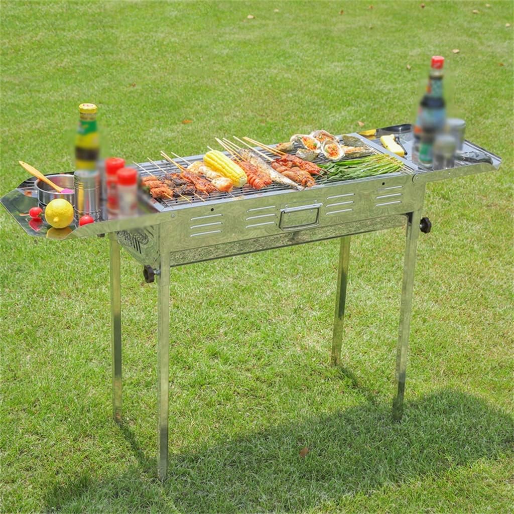Outdoor Home Stainless Steel Japanese Barbecue Grill Folding Charcoal Grill Lar Size Individual Carbon
