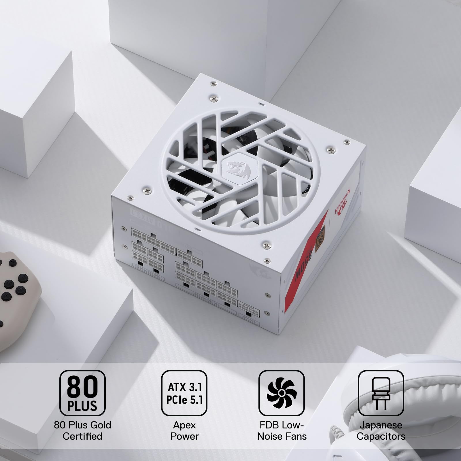 Amazon.com: Redragon RGMS-850W PRO 80+ Gold 850 Watt Power Supply