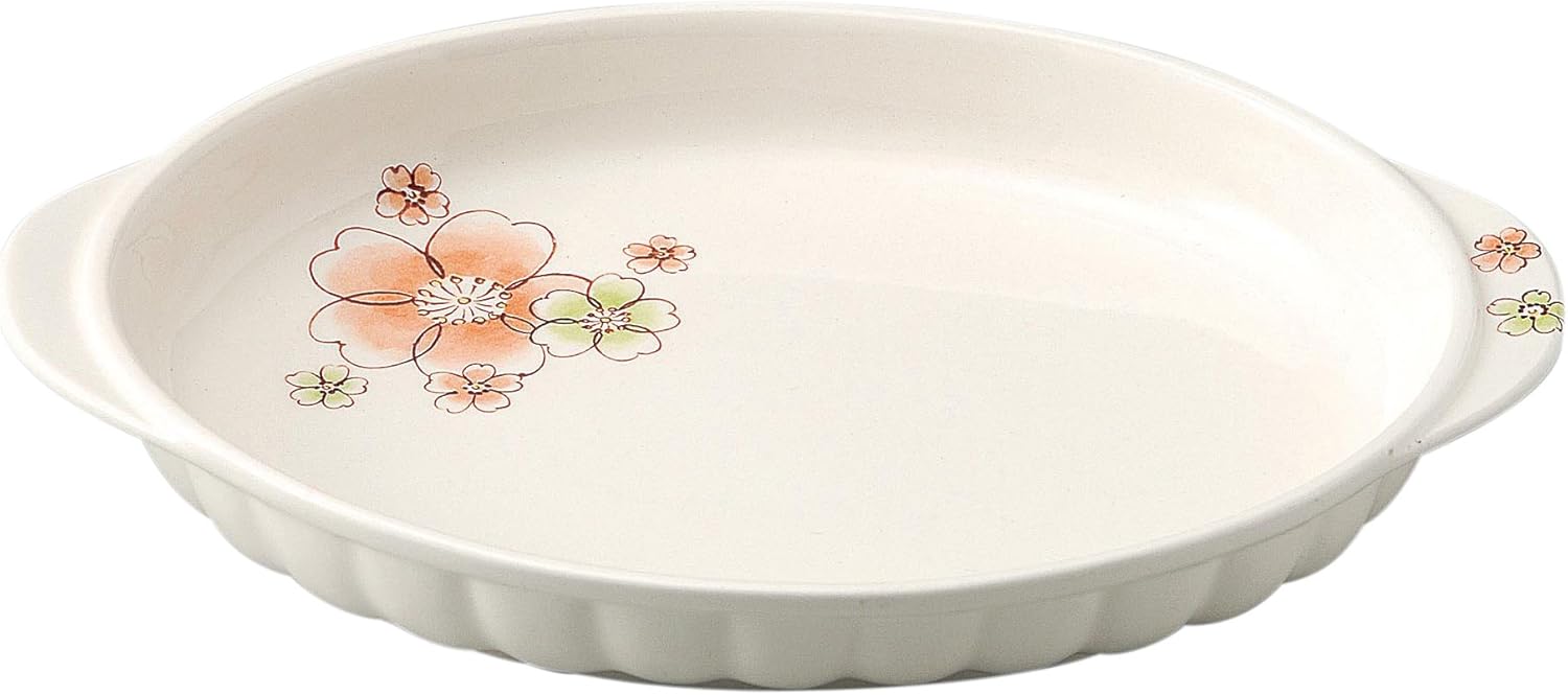 SANTOO Family Gratin Orange Cherry 14628 Banko Ware Oven Safe