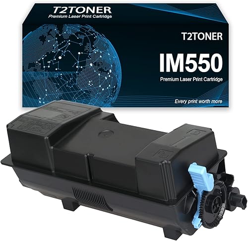 T2TONER Cartucho de tóner IM550 remanufacturado 418477 de repuesto para impresora RICOH IM550 IM600 IM600SRF P800 P801 1B