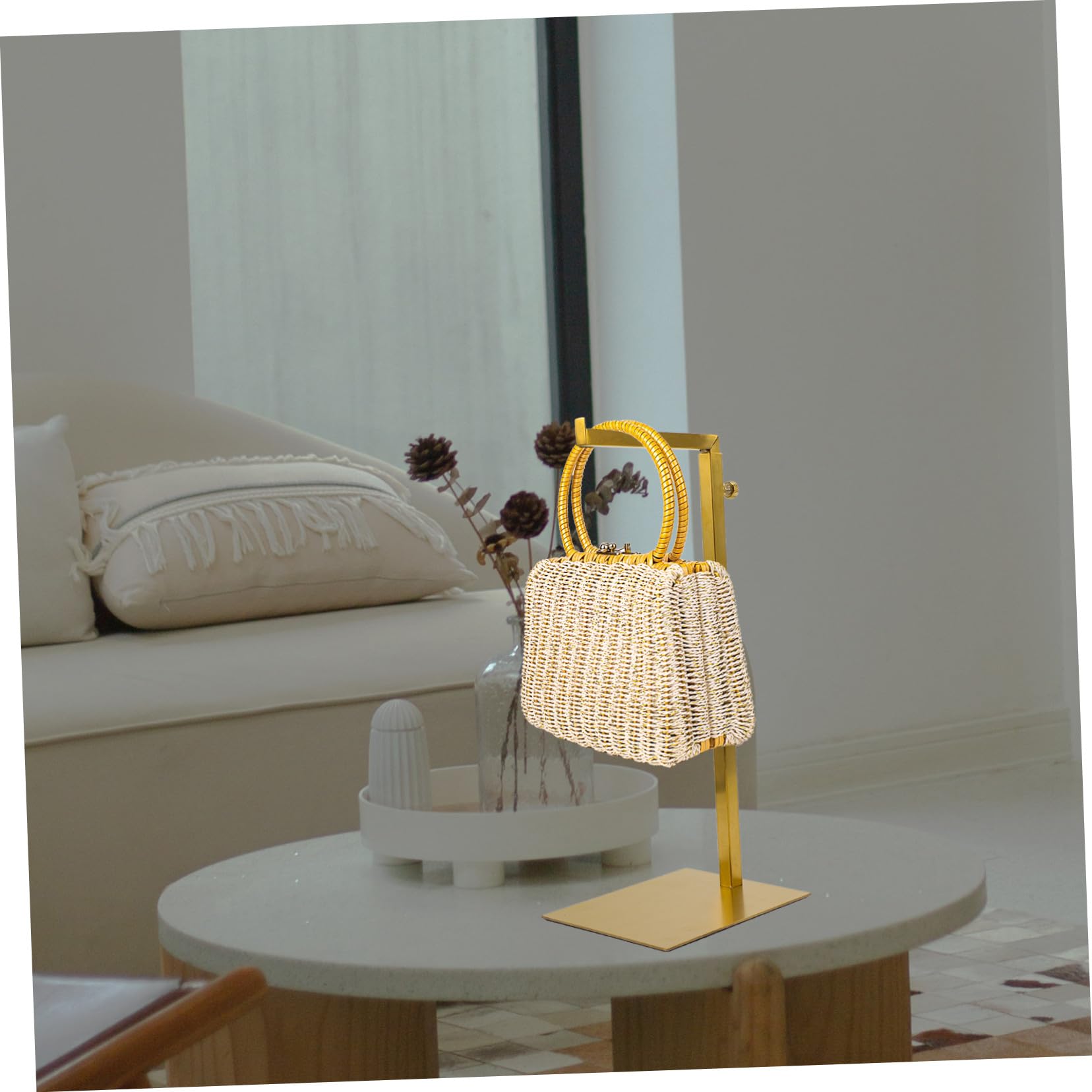 Cabilock Colgador para Bolsos de Acero Inoxidable Dorado, Organizador Práctico que Ahorra Espacio Adecuado para Hogar y Lugar Comercial Varios estilos