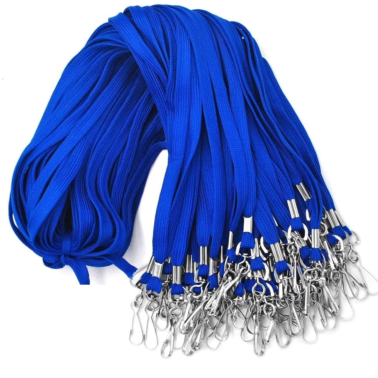 ABHA PRINT 36" Bulk Flat Lanyard for ID Badges – Premium Neck Strap with Swivel J-Hook, Durable Badge Holder Lanyards for Name Tags, Staff ID Cards, Events, Office, School – Pack of 100-image-42
