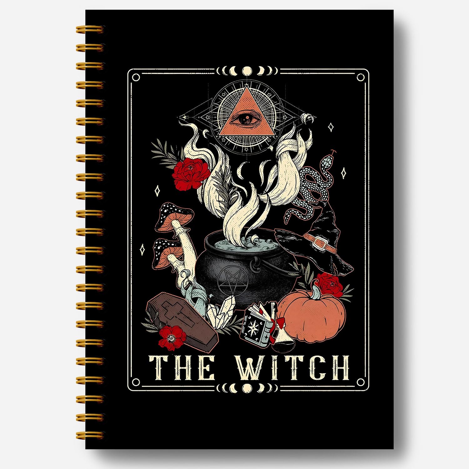 Journal de sorcière Guymn carnet à spirale tarot et cottagecore pour femme