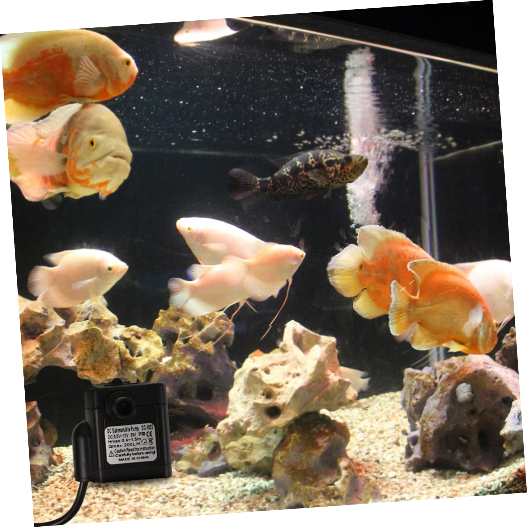 Happyyami 4pcs Replacement Pump for Dog Water Fountain Quiet Fish Tank Pump for Aquariums and