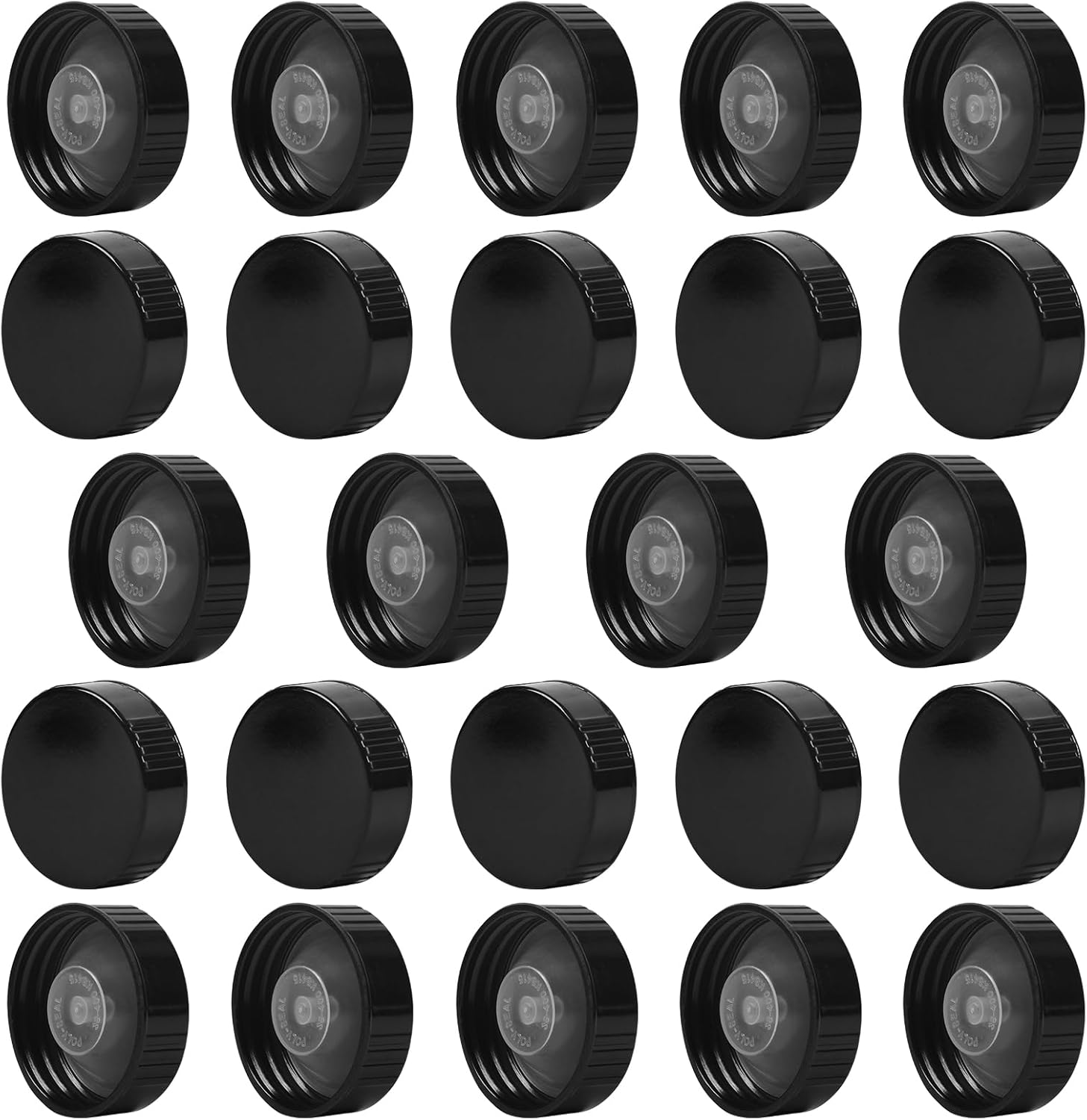 24 Pieces 38mm Poly Seal Screw Taperseal Growler Caps (fits