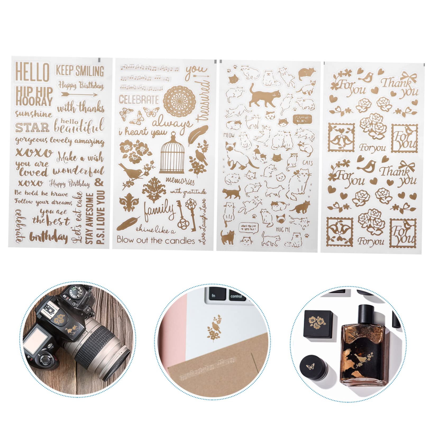 NUOBESTY 3 Series Etiqueta Engomada De Cristal Epoxi Cristales Pegajoso Stickers Personalizados Stickers Infantiles Materiales De Artesanía De Resina Suministros De Resina 12 Piezas X 3