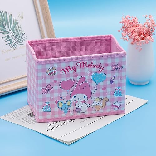 Miniatura 4 de QUQMDKL Cajas de almacenamiento Kawaii Kitty de tela Kumi con tapas, organizadores de gatitos y gatos, cestas de almacenamiento de oficina