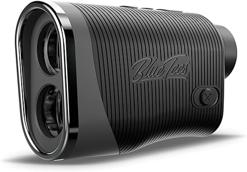 Blue Tees Golf - Serie 3 Max con telémetro láser con interruptor de pendiente - Rango de 900 yardas, medición de pendiente, tira magnética, pantalla