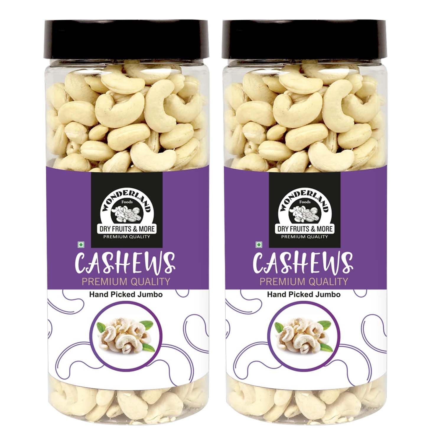 WONDERLAND FOODS Whole Cashew (Kaju) W240-Grade 1Kg (500g X 2 Jar) (B081WQX3N2) Amazon Price History, Amazon Price Tracker