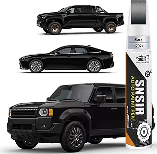 Car Touch up Paint(202 Black) Compatible with Toyota, Car Paint Pen Scratch Repair Two-In-One Touch Up Paint, Premium Car Scratch Remover for Deep Scratches