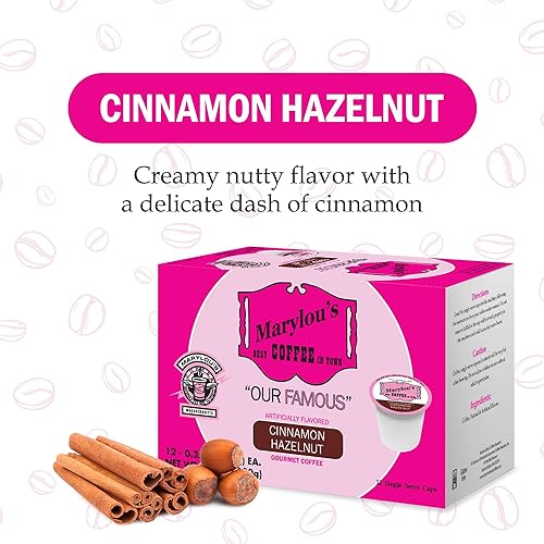 Miniatura 2 de Marylou's Café  Café gourmet con sabor a avellana y canela  Cápsulas de café de una sola porción, compatible con cafeteras Keurig  12 cápsulas