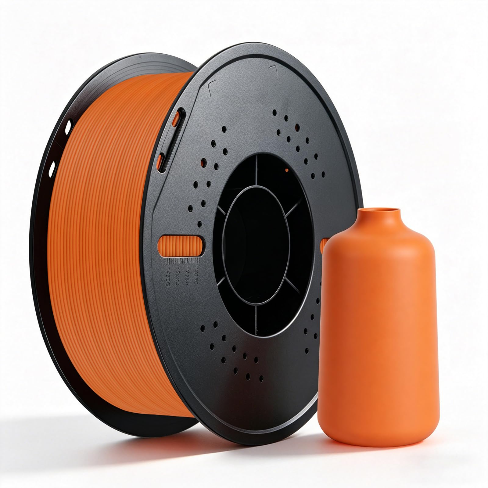 Kingroon Matte PLA Filament 1.75mm 3D Printer Filament Matte Filament 1kg Dimensional Accuracy +/- 0.02 mm (Matte Orange)