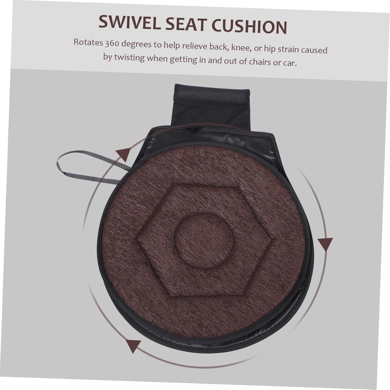 Rotating Car Seat Cushion Breathable Chair Mat for Home Office Auto Non-Slip Design for Comfort for Elderly Pregnant Boys and Girls Year Use