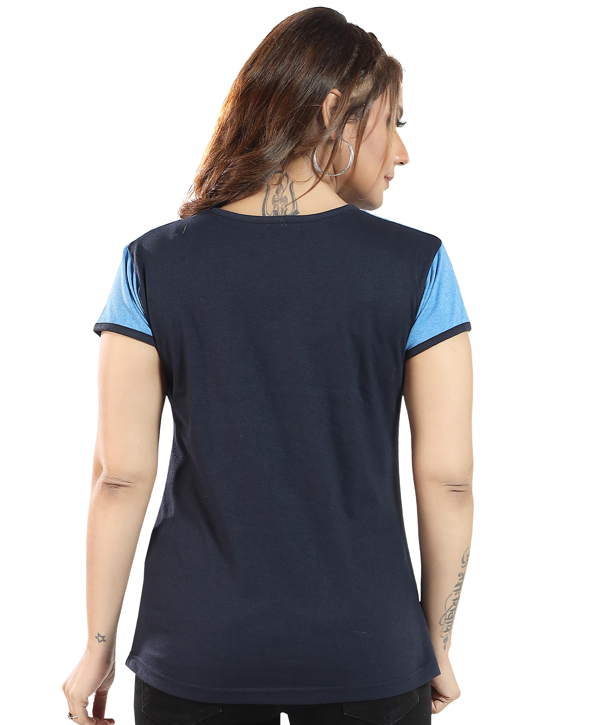 ATTEMPT Women's Cotton Printed Maternity Feeding Top (in, Alpha, XL, Regular, Pastel Blue 19) - Image 2 thumbnail