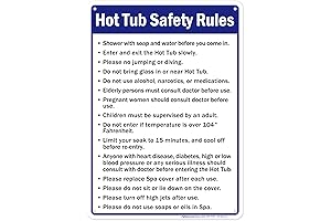 Hot Tub Safety Rules Sign: Shield Your Relaxation with Crystal-Clear Guidelines