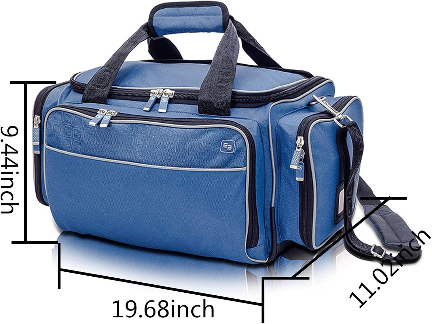 Camping First Aid Kit Hospital Grade Medical Supplies for Emergency and Survival Situations Ideal for Car Trucks Camping Hiking Travel Office Sports Pets Hunting Home(Only empty package) (Blue )