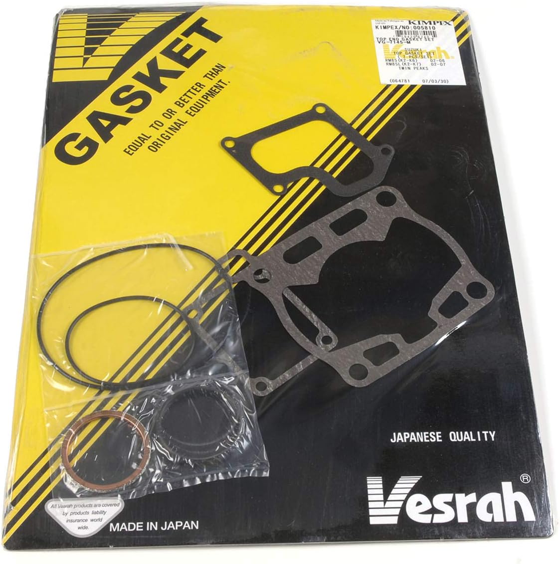 Vesrah Top Engine Gasket Set Suzuki