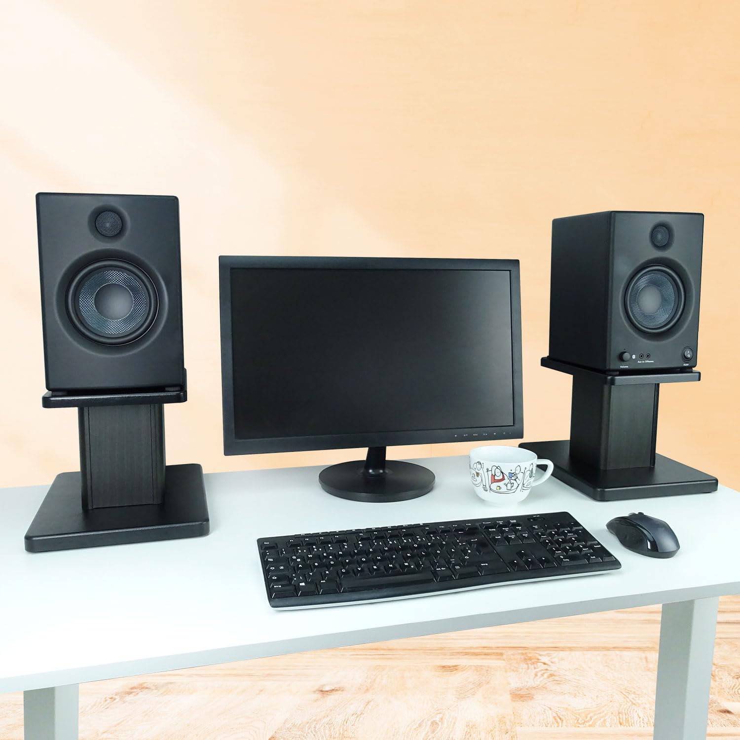 keepdrum SS041 - Supporto da tavolo per casse monitor, 1 paio