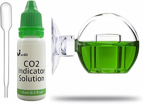 Vista 5 de Comprobador de gotas de CO2 de vidrio para acuario plantado tanque (sin solución)