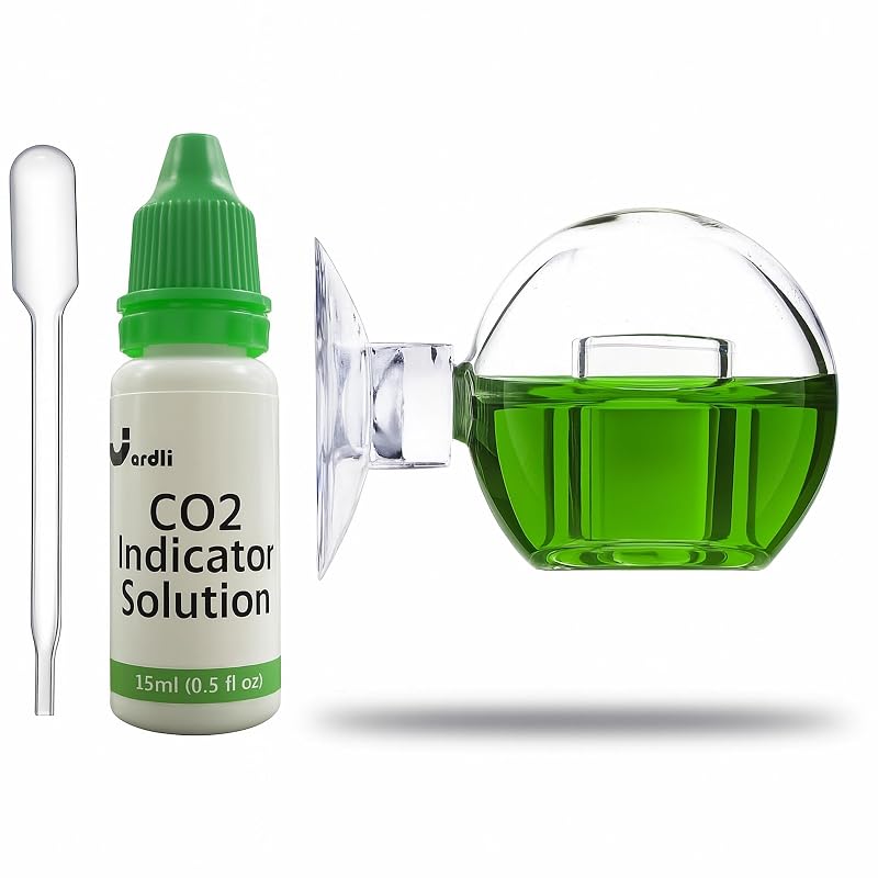 Kit Testador de CO₂ para Aquário Plantado em Vidro Borossilicato JARDLI com Solução, 15 mL