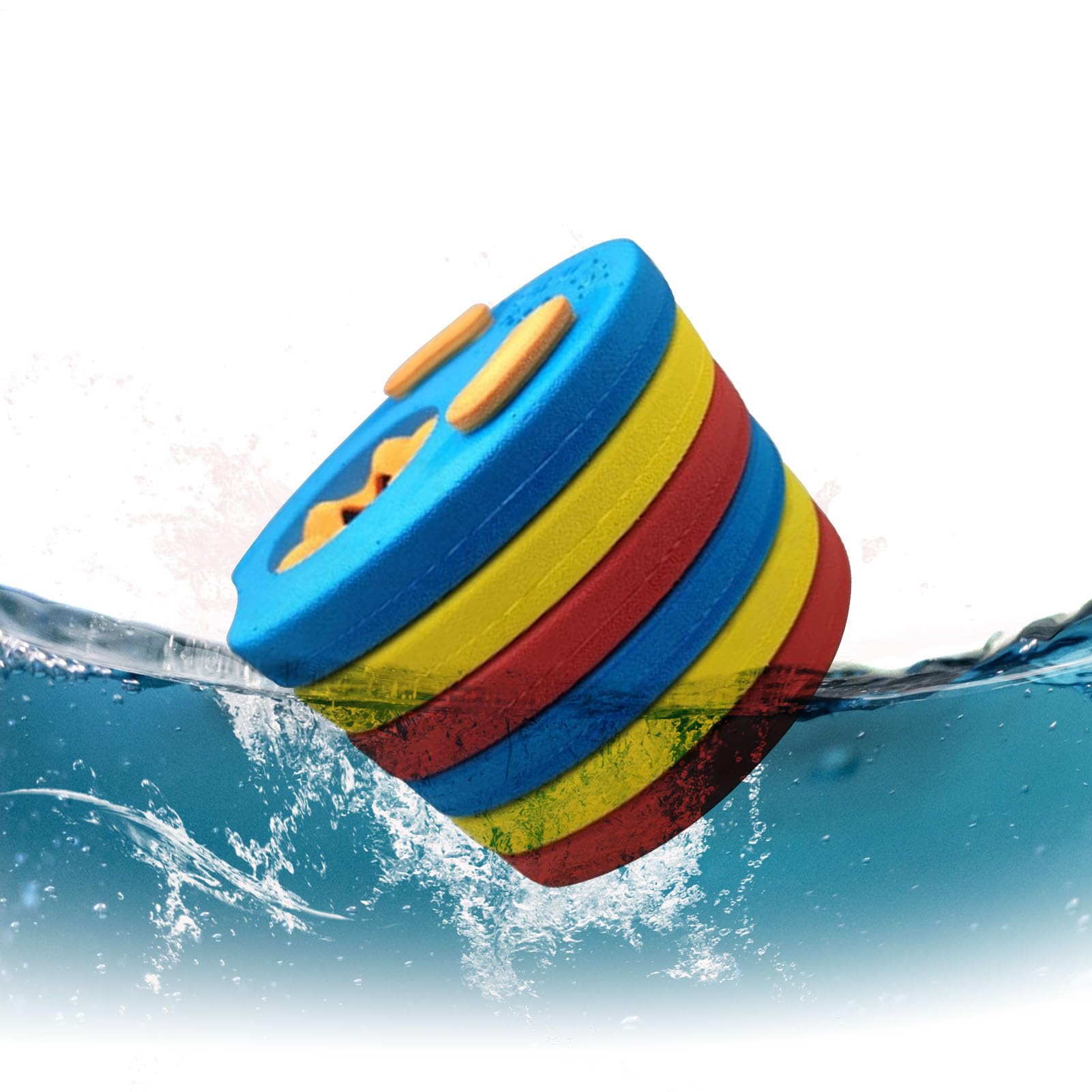 6 pulseras para nadar, discos de espuma EVA flotantes para el entrenamiento, para niños, discos para piscinas, playas, estanques