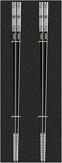 Chopsticks, Metal Chopsticks Reusable Stainless Steel Dishwasher Safe Chinese Style 2 Pairs Non-slip Lightweight Chop Sticks Gift Set