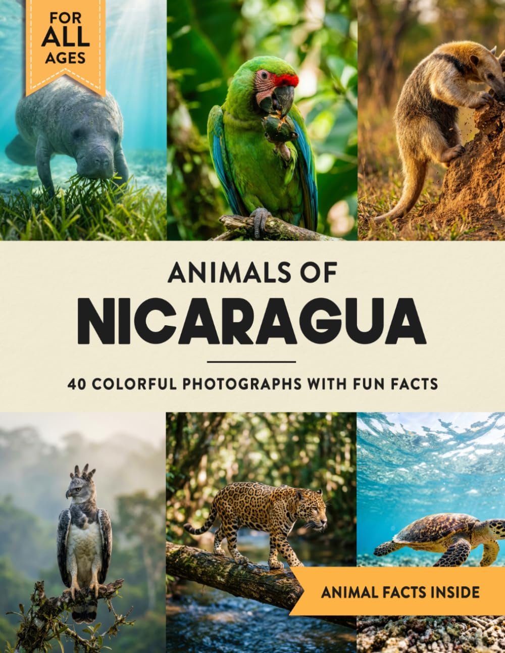 Animals of Nicaragua: A Wildlife Picture Book With Fun Facts Including Granada and San Juan del Sur For Kids & Adults